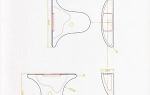 Radius in Schlagfläche